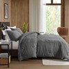 NicBex 3 Pcs Twill Washed Comforter Set Cozy Cotton Bedding Set, All-Season Bedding Comforter Sets Duvet Set, Machine Washable - 3 of 4