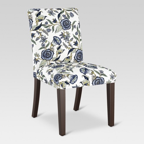 Blue best sale parsons chairs