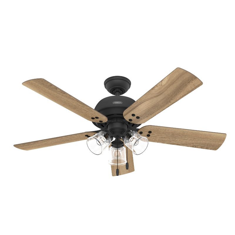 52" Shady Grove Ceiling Fan with Light Kit and Pull Chain (Includes LED Light Bulb) - Hunter Fan, 1 of 15