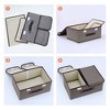 REGALWOVEN Collapsible Fabric Storage Bin with Handle and Lid for Shelves Closet - 3 of 4