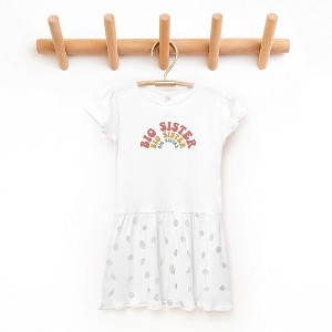 The Juniper Shop Big Sister Stacked Curved Toddler Graphic Dress - 1 of 3