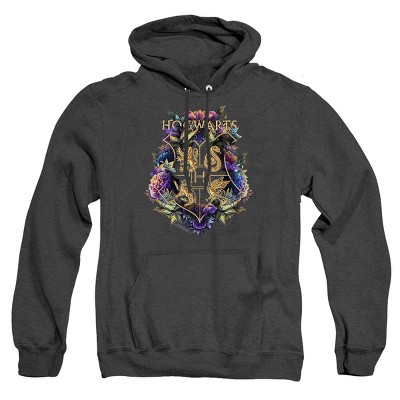 Hogwarts Floral Foliage Crest Pullover Hoodie