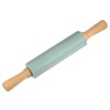 Unique Bargains Silicone Smooth Wooden Handle Non-Stick Kitchen Rolling Pin - 3 of 4