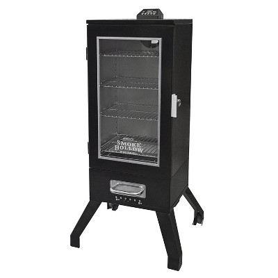 Smoke Hollow 36" Digital Electric Portable Backyard BBQ Smoker w/ Window, Black