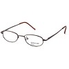 Calabria Kids Fit Metal Flex by Vivid Designer Reading Glasses 1001 in Brown - 2 of 3