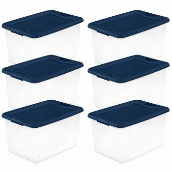 Citylife 17 QT Plastic Storage Bins with Latching Lids Stackable Storage  Containers for Organizing Large Clear Storage Box for Garage, Closet