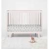 Bacati - Happy Monkeys Gray Muslin 100 percent Cotton Universal Baby US Standard Crib or Toddler Bed Fitted Sheet - 4 of 4