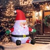 6' Inflatable Christmas Santa Claus with Rotating Magic Ball Light, Blow-Up Outdoor Yard Display for Lawn Garden Party - 3 of 4