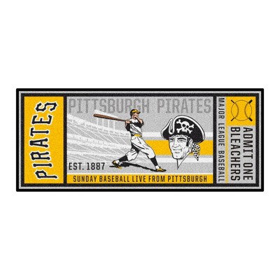 MLB Pittsburgh Pirates 30"x72" Retro Ticket Runner Mat