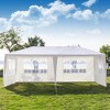 SUGIFT 10'x20' Outdoor Canopy Weather-resistant Tent Wedding Party Tent 4 Sidewalls W/Carry Bag - 2 of 4