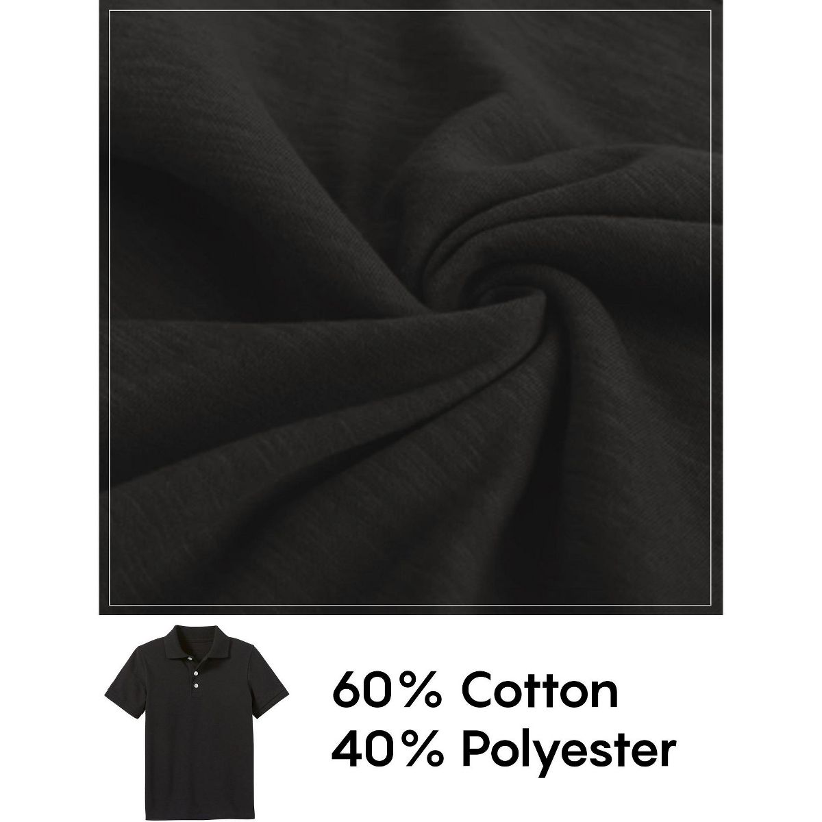 Galaxy by Harvic Boy's School Uniform Polo-5 Pack - thumbnail 4