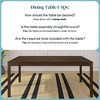 Now Furniture 72" Wooden Dining Table for 6, Rectangular Kitchen Table - 4 of 4
