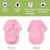 Unique Bargains Cotton Blend Winter Fleece Lined Warm Dog Coat Clothes Pink Small Size - 4 of 4