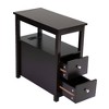 Gulches Transitional Nightstand with USB Charging Station, 2-Drawer Wooden End Table, Bedroom Bedside Storage Cabinet - 4 of 4