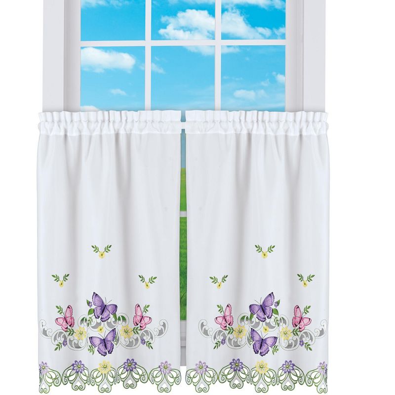 Collections Etc Butterfly Curtains, 1 of 4