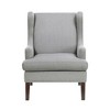 Upholstery Nailhead Trim Accent Chair with Foam Cushion, Attached Cushions and Removable Cover - 2 of 4