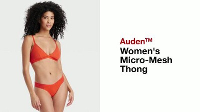 NWT Auden Women's Bonded Edge Micro Thong. 4756P Medium Large