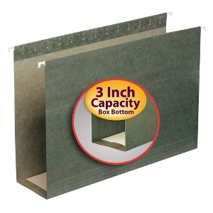 Smead Hanging Box Bottom File Folder, 3" Expansion, Legal Size, PAPER, 25 per Box (64379) - 1 of 4