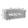 LAOTIES Luxury Linen Pet Sofa,Breathable And Durable Dog Couch With Tufted Design,Soft Washable Cushion And Arc Backrest - 4 of 4