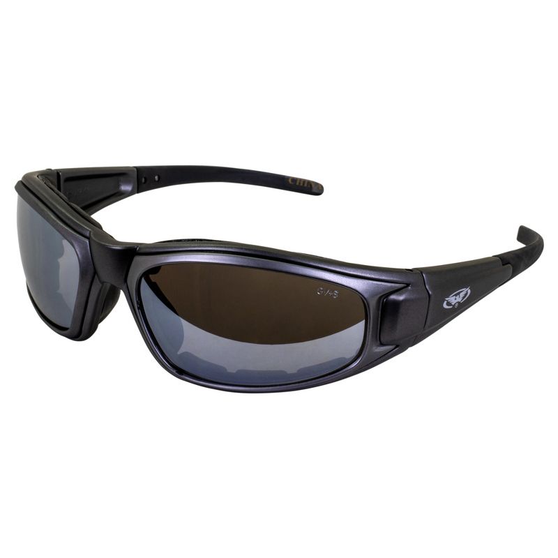 Global Vision Zilla Plus Safety Motorcycle Glasses with Silver Lenses, 1 of 7