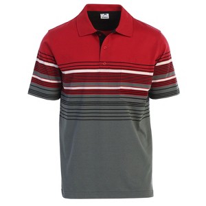 Gioberti Men's Striped Polo Shirt With Pocket - Yarn Dye - 1 of 4