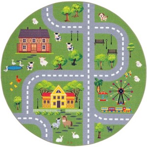 Kids Playhouse 200 KPH235 Power Loomed Rugs - Safavieh - 1 of 4