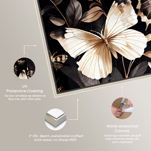 Art Remedy Butterfly Departure Elegant Butterfly Wall Art Framed - 1 of 4