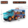 Crazy Truck Big Rig Hauler - 13pc Die-Cast Vehicle Set & Monster Trucks Kids 3+ - 2 of 4