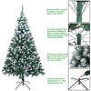 7FT Christmas Tree Artificial Spruce, Office, Indoor and Outdoor Holiday Decoration, Premium Unlit Christmas Tree with Foldable Base - 4 of 4