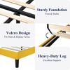 Allewie Bed Frame, Platform Bed Frame with Upholstered Headboard, Modern Deluxe Wingback, Wood Slat Support, Mattress Foundation - 4 of 4