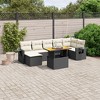 vidaXL Garden Sofa Set Black PE rattan Large Modular Garden Sofa Set - 2 of 4