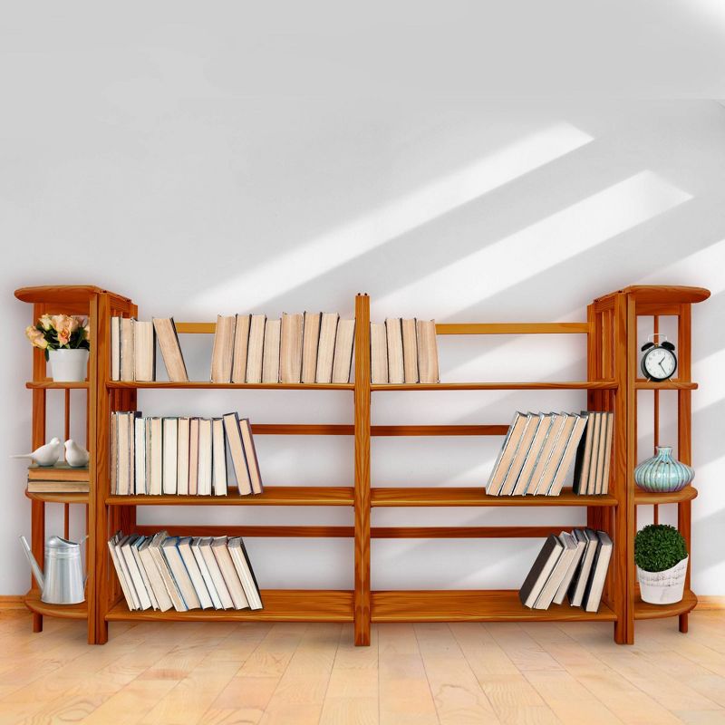4 Shelf Corner Folding Bookcase - Flora Home, 6 of 8