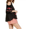 Women's Floral Embroidered Peasant Top - umgee - 2 of 4