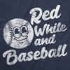 Mens Funny T Shirts Red White And Baseball Sarcastic Fourth Of July Graphic Novelty Tee For Men - Crazy Dog Men's T Shirt Navy S - 2 of 4
