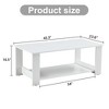 Modern and practical walnut textured coffee tables , tea tables. The double layered coffee table - 4 of 4