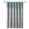 Grungis 72x72 Inch Polyester Traditional Paisley Jacquard Shower Curtains with 12 Button Holes for Bathroom - 2 of 4