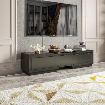 FUFU&GAGA Modern Minimalist TV Cabinet with Storage Expandable Entertainment Centre