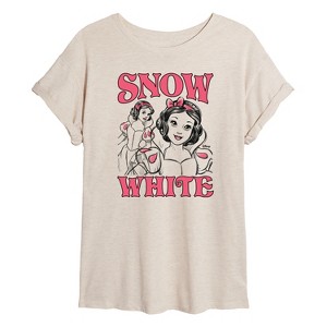 Women's - Disney - Snow White Sketch Oversized Graphic T-Shirt - 1 of 4