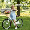 Hykolity Kids Bike 20 24 Inch for 6-14 Years Old Girls Bicycle with Basket and Kickstand, Tween Retro Style Childrens Bike for Teen Girls - 2 of 4