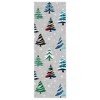 Christmas Area Rug, Xmas Tree Washable Soft Carpet with Non Slip Backing, Low Pile Stain Resistant Floor Mat for Living Room, Bedroom - 3 of 4