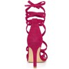 Allegra K Women's Lace-Up Stiletto High Heels Sandals - 4 of 4