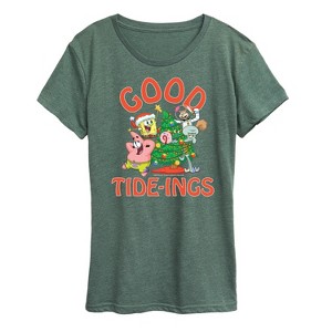 Women's - SpongeBob SquarePants - Good Tide Short Sleeve Graphic T-Shirt - 1 of 4