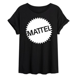 Women's - Mattel - Mattel Original Logo Oversized Graphic T-Shirt - 1 of 4