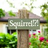 Slickblue Squirrel!? Text Sign, 3.5x10 Rustic Pine Wood Plaque, Hanging or Shelf Decor Sign, Multiple Colors - 2 of 3