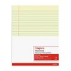Staples 8-1/2" x 11" Canary Glue-Top Notepad Wide Ruled 12/Pack 154138 - 4 of 4