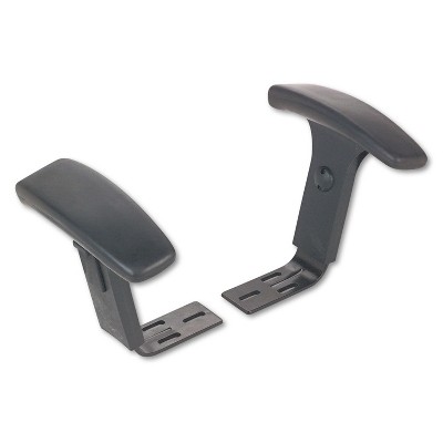 Alera Height Adjustable T-Arms Interval & Essentia Series Chairs/Stools Black IN49AKA10B