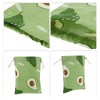 Unique Bargains Women Durable Drawstring Avocado Cosmetic Bag Green 1 Pc - 3 of 3