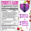 Probiotics For Women 60 Billion CFU - Women's Digestive & Vaginal Health - 60 Capsules;120 Capsules - 2 of 4
