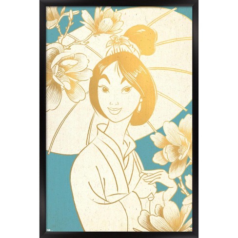 Trends International Disney Mulan - Umbrella Framed Wall Poster Prints ...