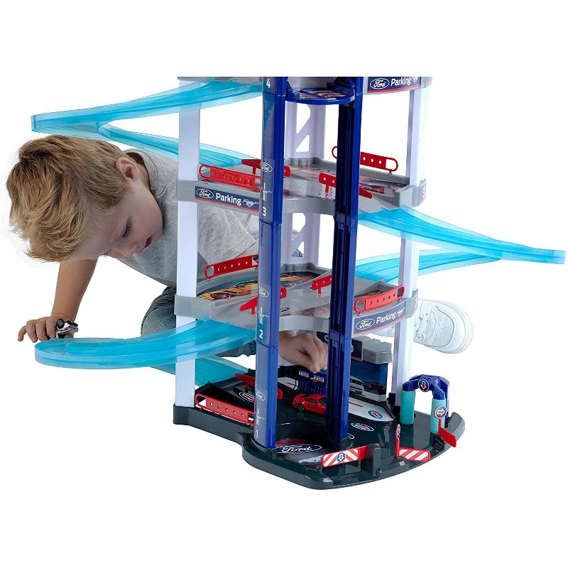 Theo Klein Ford Interactive Toy Car Park 6 Level Full Service Racing Parking Garage Play Set with 2 Cars Included for Kids Ages 3 Years Old and Up, 2 of 6